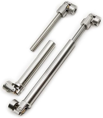 Eje de transmisión de acero inoxidable de 4.409-6.496 in y 5.433-8.386 in para 110 RC Crawler Traxxas TRX6 Axial SCX10 Wraith Capra D90 TF2 Redcat