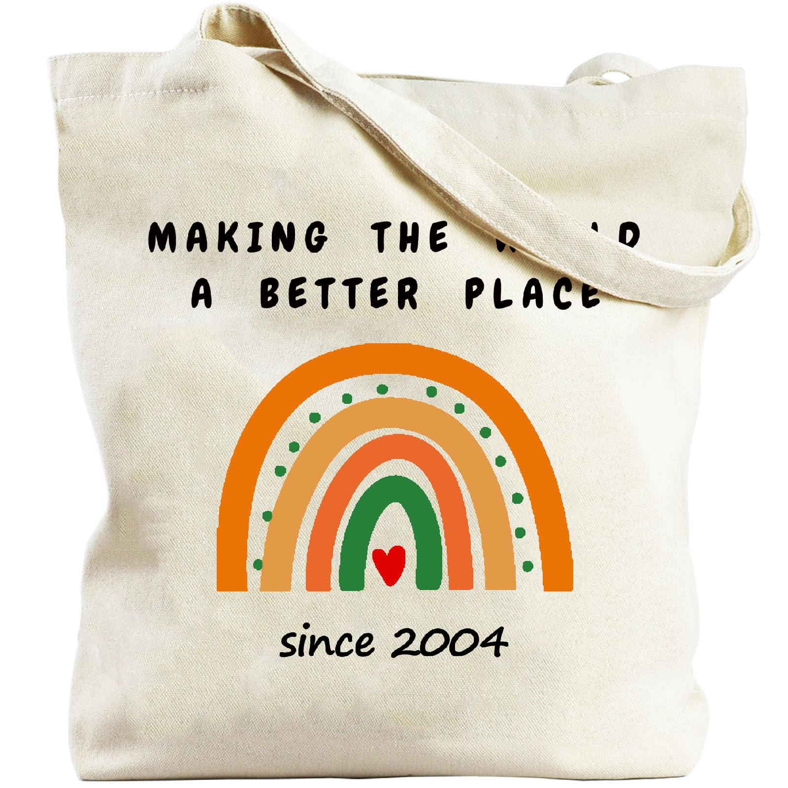 Xasopffe 2000 2001 2002 2003 2004 2005 2006 2007 2008 2009 Birthday Gifts for Women, Reusable Canvas Tote Bags for Shopping