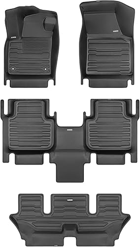 TuxMat - Para los modelos Volkswagen Atlas de 6 plazas 2018-2024 - Alfombrillas personalizadas - Máxima cobertura, todo tipo de clima, medición