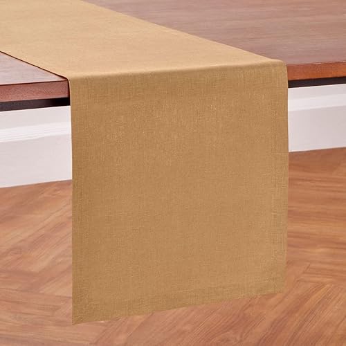 Miniatura 10 de Solino Home Camino de mesa de lino natural de 72 pulgadas de largo  100% lino puro de 14 x 72 pulgadas  Camino de mesa de comedor de peso medio de
