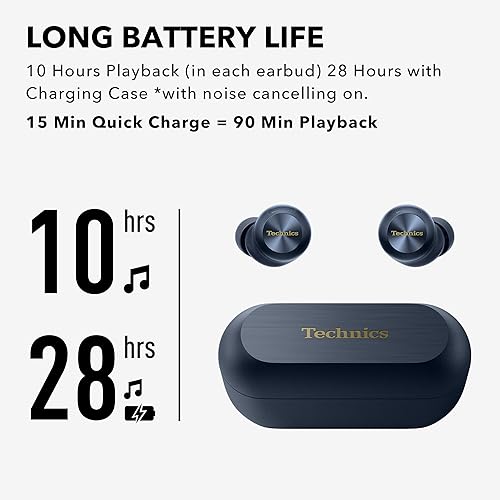 Miniatura 9 de Technics Auriculares inalámbricos de alta fidelidad de clase de referencia, Dolby Atmos con seguimiento de la cabeza, cancelación de ruido