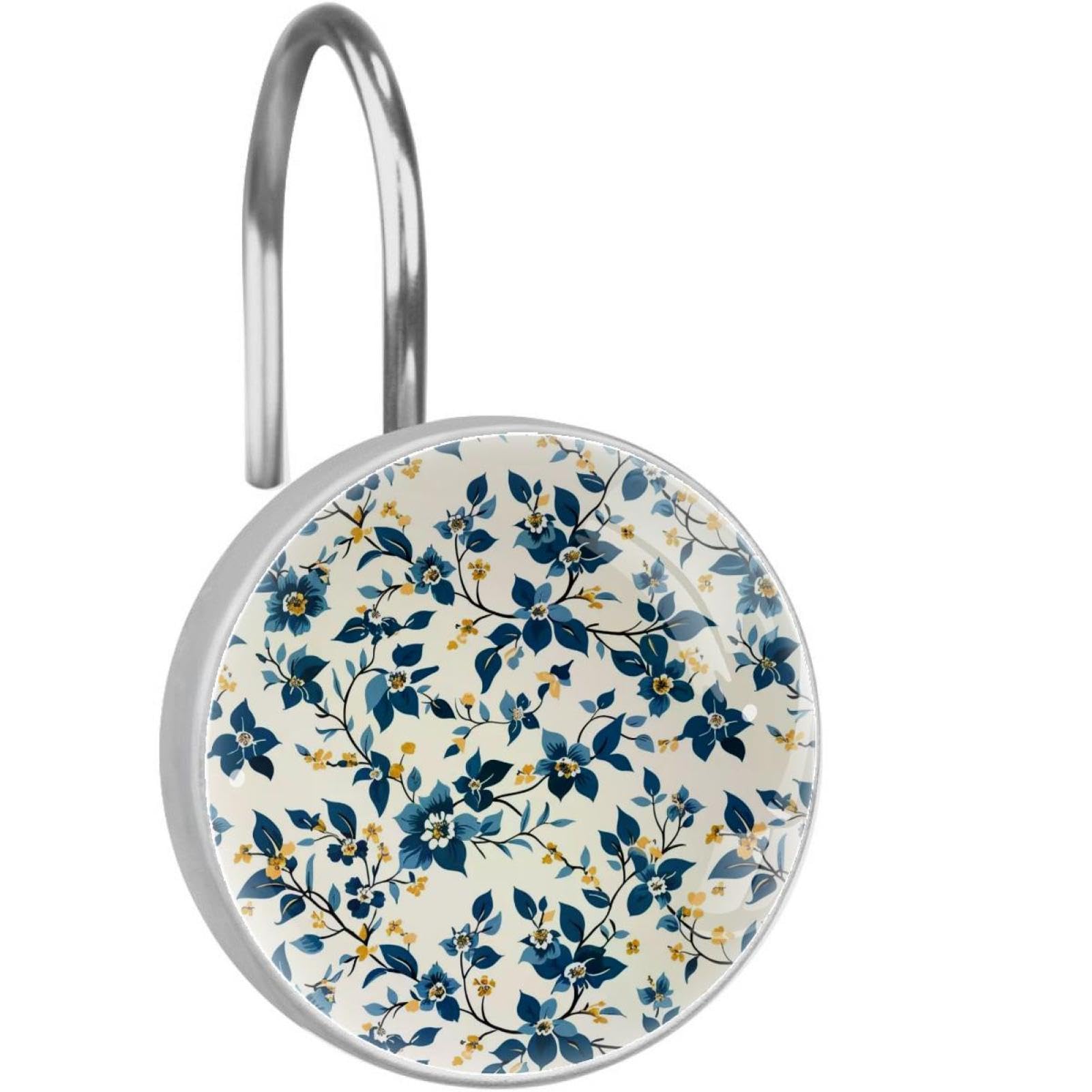 Crochets en verre cristal de douche design floral vintage pour une décoration raffinée