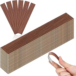 Veemoon 40pcs Miniature Dollhouse Flooring, DIY Mini Self Adhesive Flooring Peel and Stick Self Adhesive Realistic Plastic Floor Boards Wood Grain Tiles Siding Accessories Craft Decor (Dark Brown)