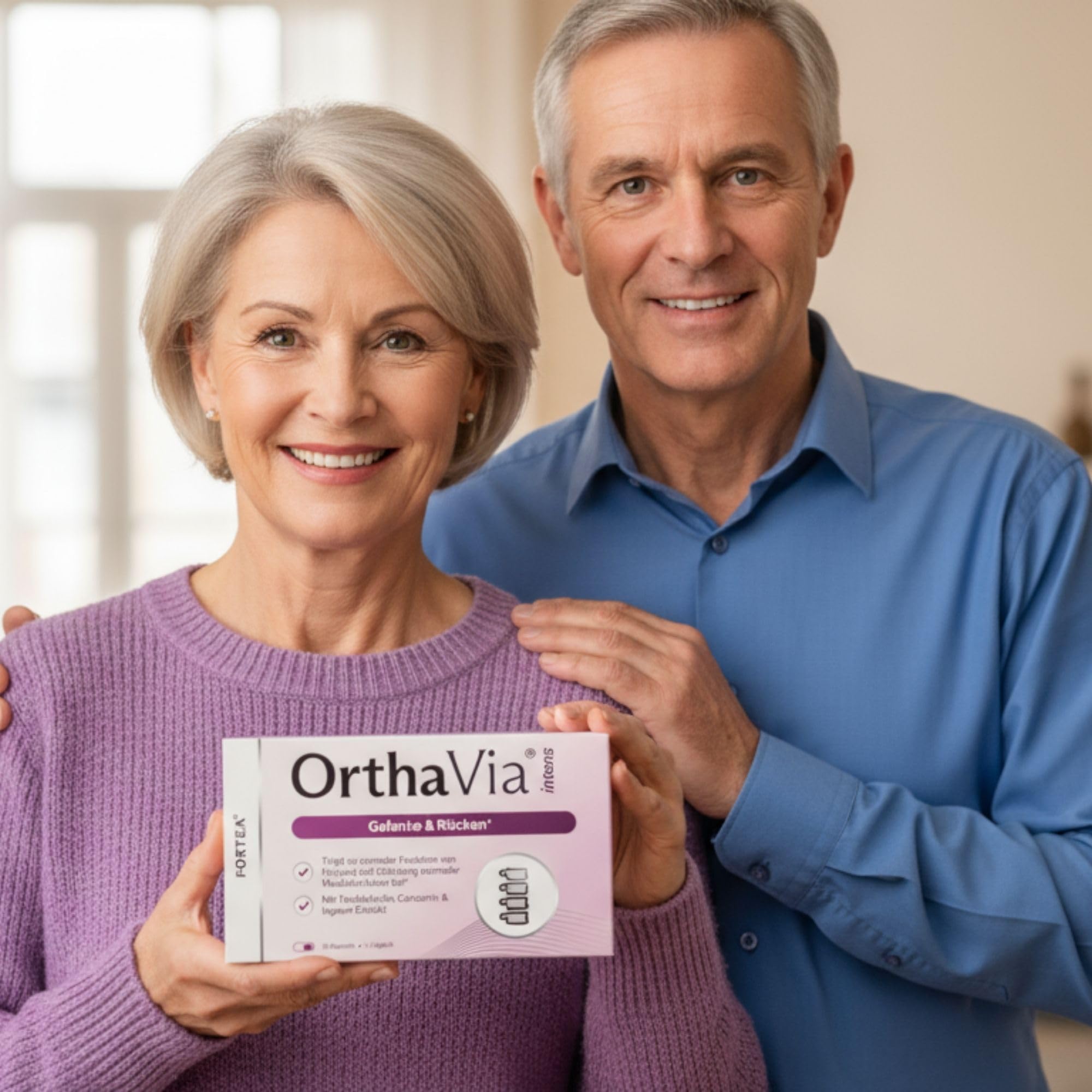 FORTEA® - Gelenk Kapseln in Apothekenqualität - OrthaVia - Unterstützung für Gelenke & Rückenfunktion - Komplex für Gelenke, Knochen & Muskeln mit u.a Magnesium & Zink - 30 Stück