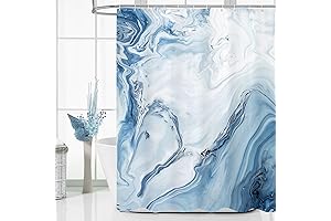Blue Marble Shower Curtain: Vibrant Elegance for Your Bathroom Oasis
