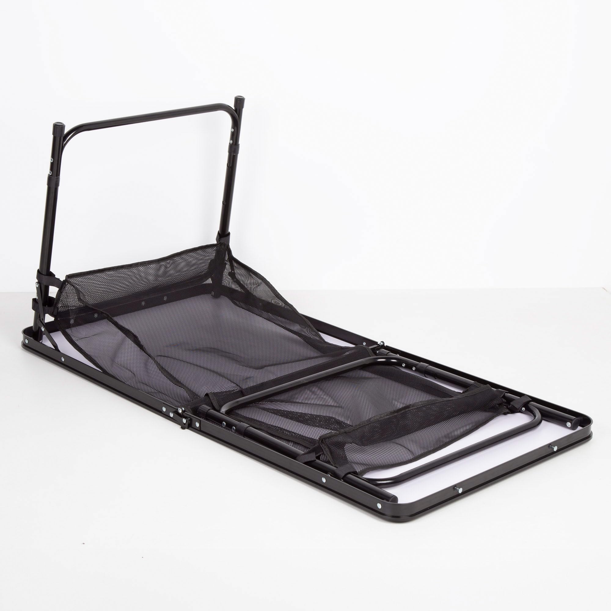 AKTIVE Table Pliante, Noire, 120X60X60, 70 cm, Hauteur Réglable, Butées Antidérapantes, Supporte 30 kg, Poignée de Transport, Comprend Un Filet auxiliaire Amovible, Tables de Camping, Plage
