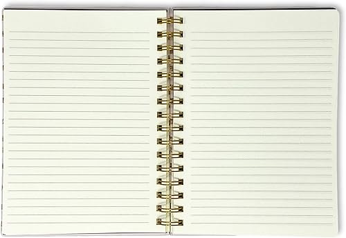 Miniatura 2 de VOTUM Cuaderno de notas pequeño de tapa dura cuadernos de espiral forrados con bonito diseño de portada y frase, diario personal para escribir notas