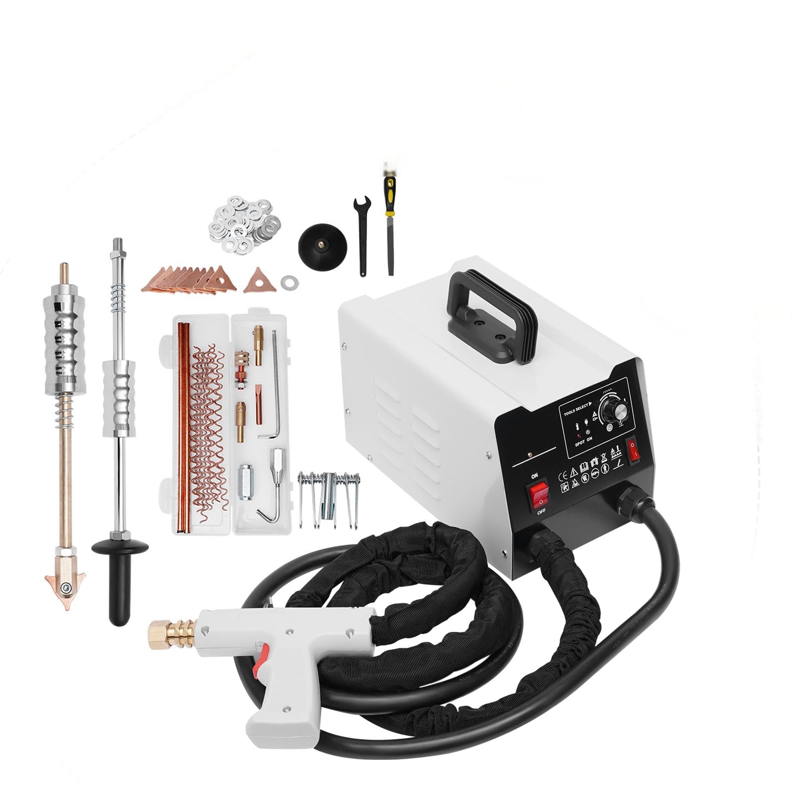 Saldatrice a punti, 3 kW, 220 V, 3500 A, per riparazione professionale di carrozzeria automobilistica