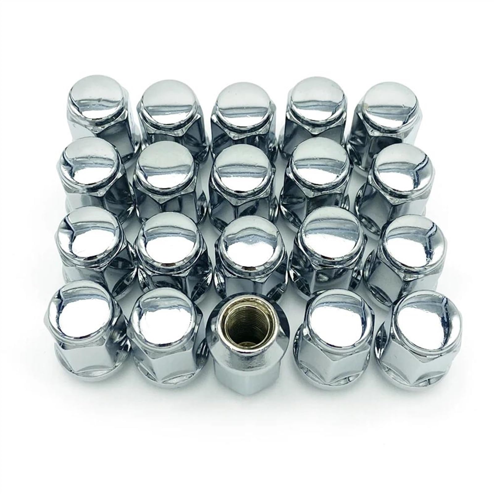 Śruby do felg aluminiowych, Śruby do kół samochodowych kompatybilne z M12x1,25/1,5 M14x1, 35mm 16/20 szt | 20pcs W-21mm L-35mm,M12x1.5