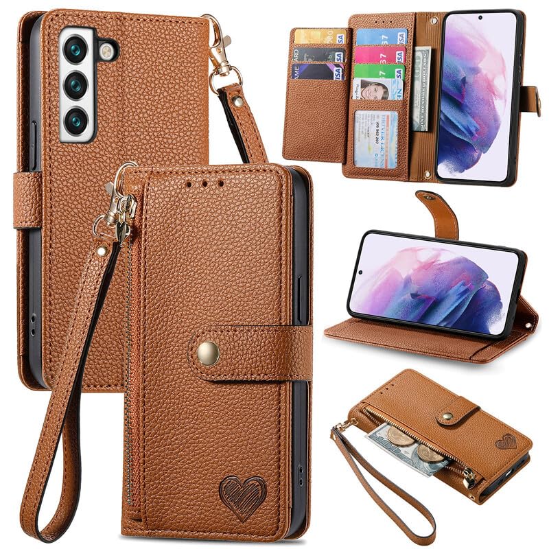 Protection cuir marron élégante pour Oppo A40 4G style portefeuille