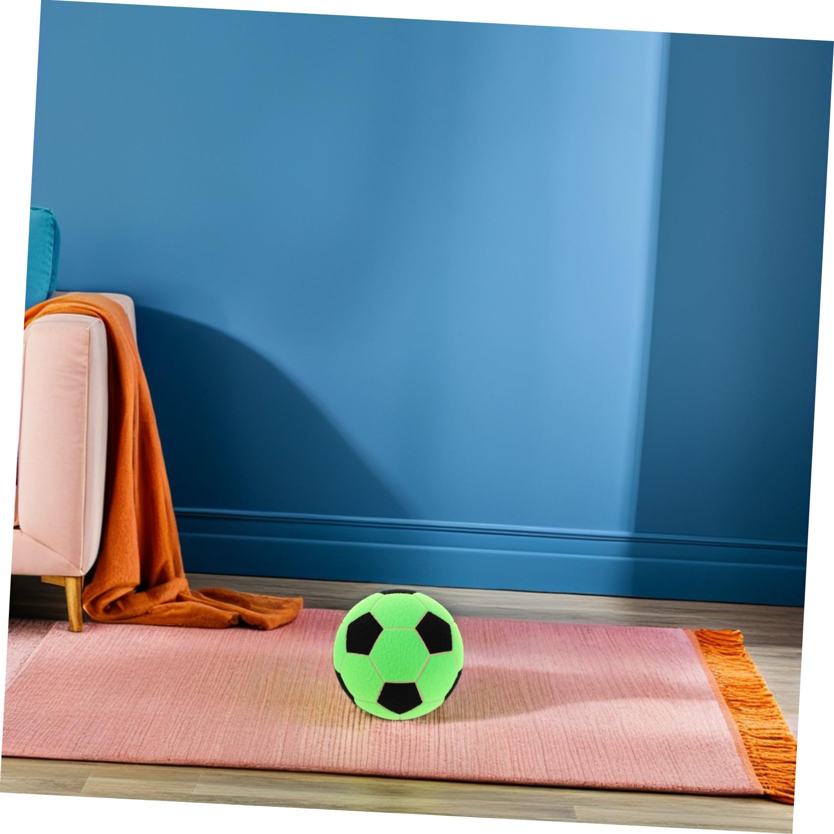 Pelota de Dardos de Fútbol Inflable de Fieltro y Caucho, 1
