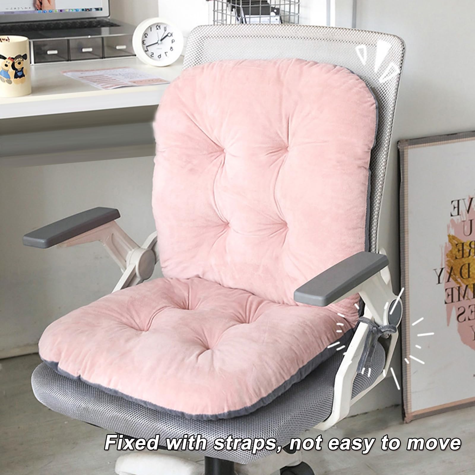 Cojin Silla Oficina de Invierno, Cojin Antiescaras Integrados con Respaldo, Cojines Sillas Cocina de Dormitorio, Cojín de Asiento con Alivio de Presión(Orange)