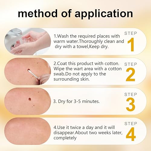 Miniatura 6 de Crema removedor de verrugas de veneno de abeja, el mejor removedor de marcas de piel, 17% ácido salicílico, crema de restauración de la piel, espray