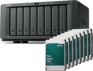 Synology DS1825+ 160TB (Synology HAT33) Serie Plus de 8 bahías con Ryzen V1500B, 8 GB de …