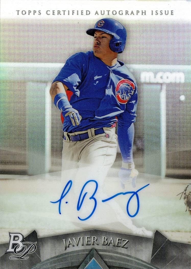2014 Bowman Platinum Prospects Baseball #AP-JBA Javier Baez Certified Autograph Pre-Rookie Card