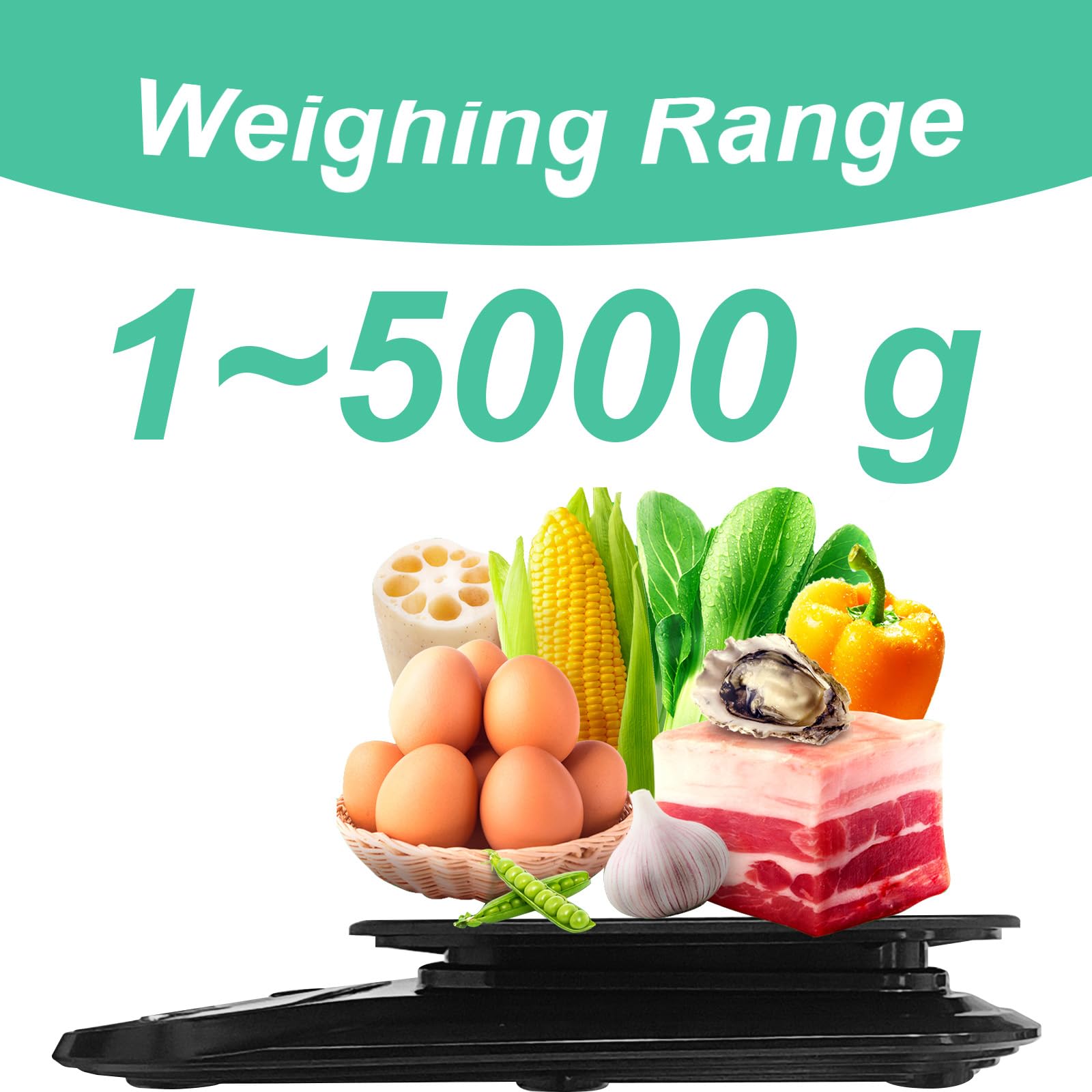 Báscula de cocina digital parlante, báscula electrónica de cocina, báscula de alimentos parlante con pantalla LCD grande, báscula de pesaje de alimentos con plataforma de disco de acero inoxidable,
