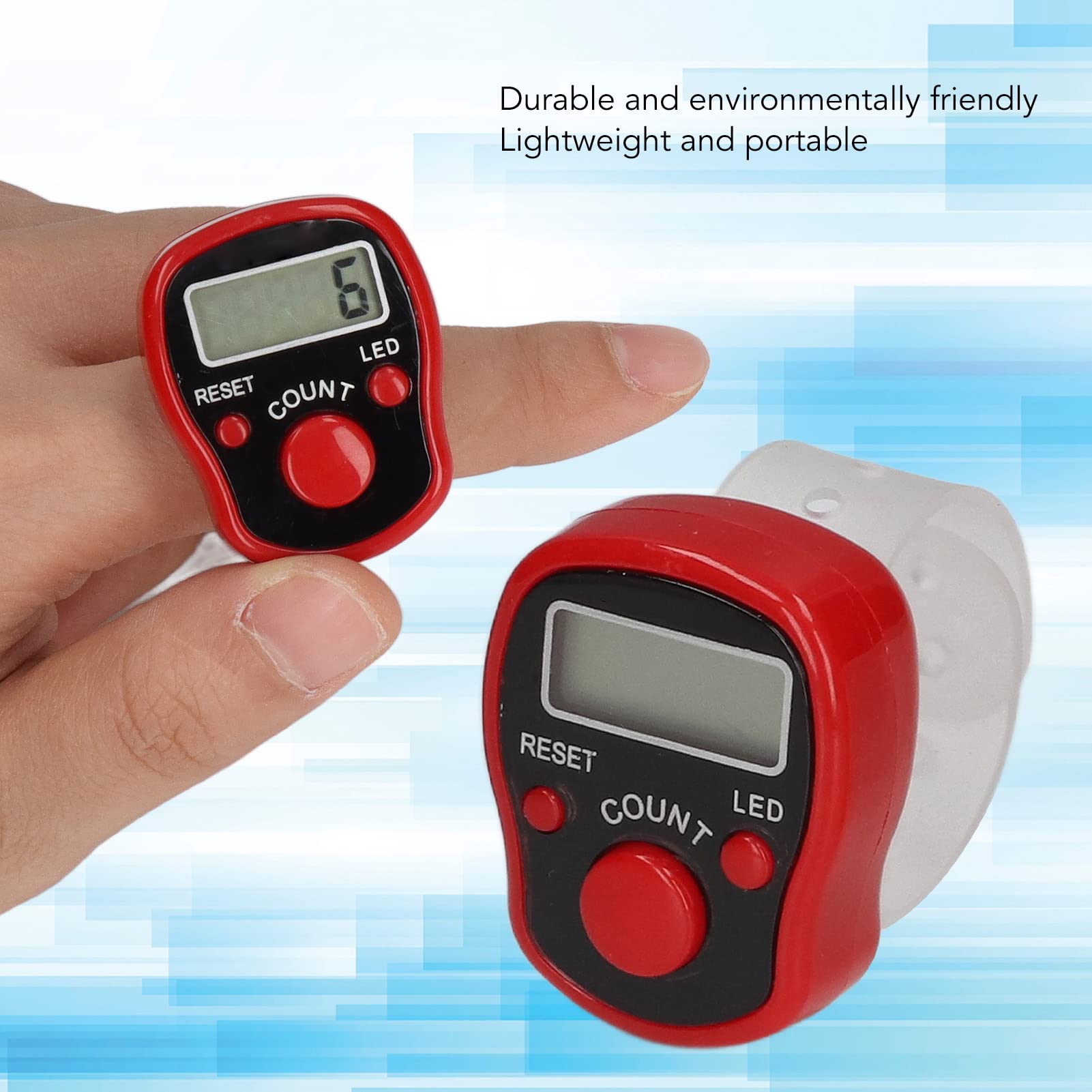 Rondetellers, Elektronische Vingerteller, 5 Stks Resettable 5-cijferig LCD Elektronische Digitale Display Vinger Hand Tally Counter Lap Counter voor Atletische Activiteiten Running Training