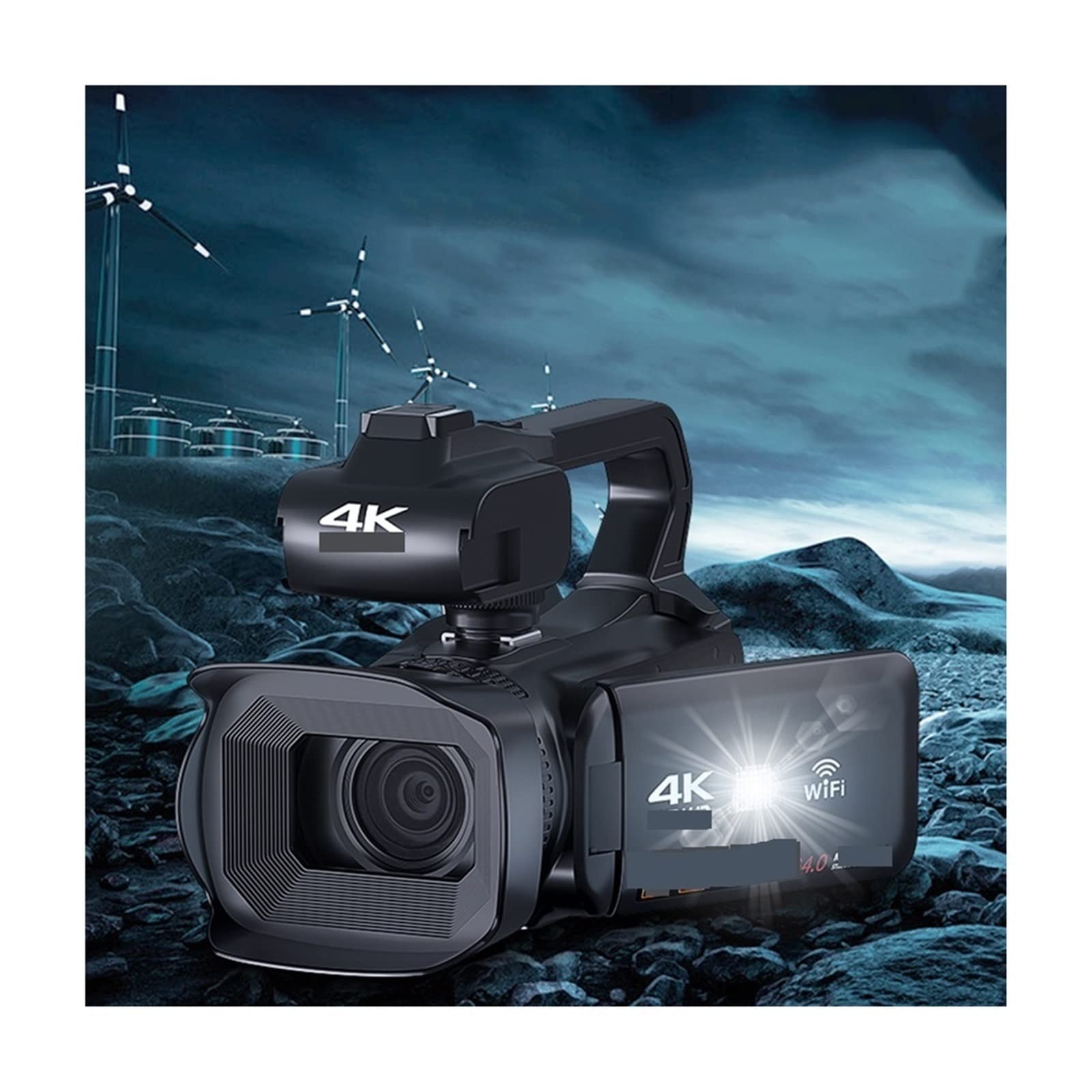 Fotocamera digitale, Fotocamere per la fotografia, Videocamere digitali da 64 MP Videocamera professionale Full 4K Vlog Streaming Webcam Messa a fuoco automatica Videoregistratore Fotografia Portatile