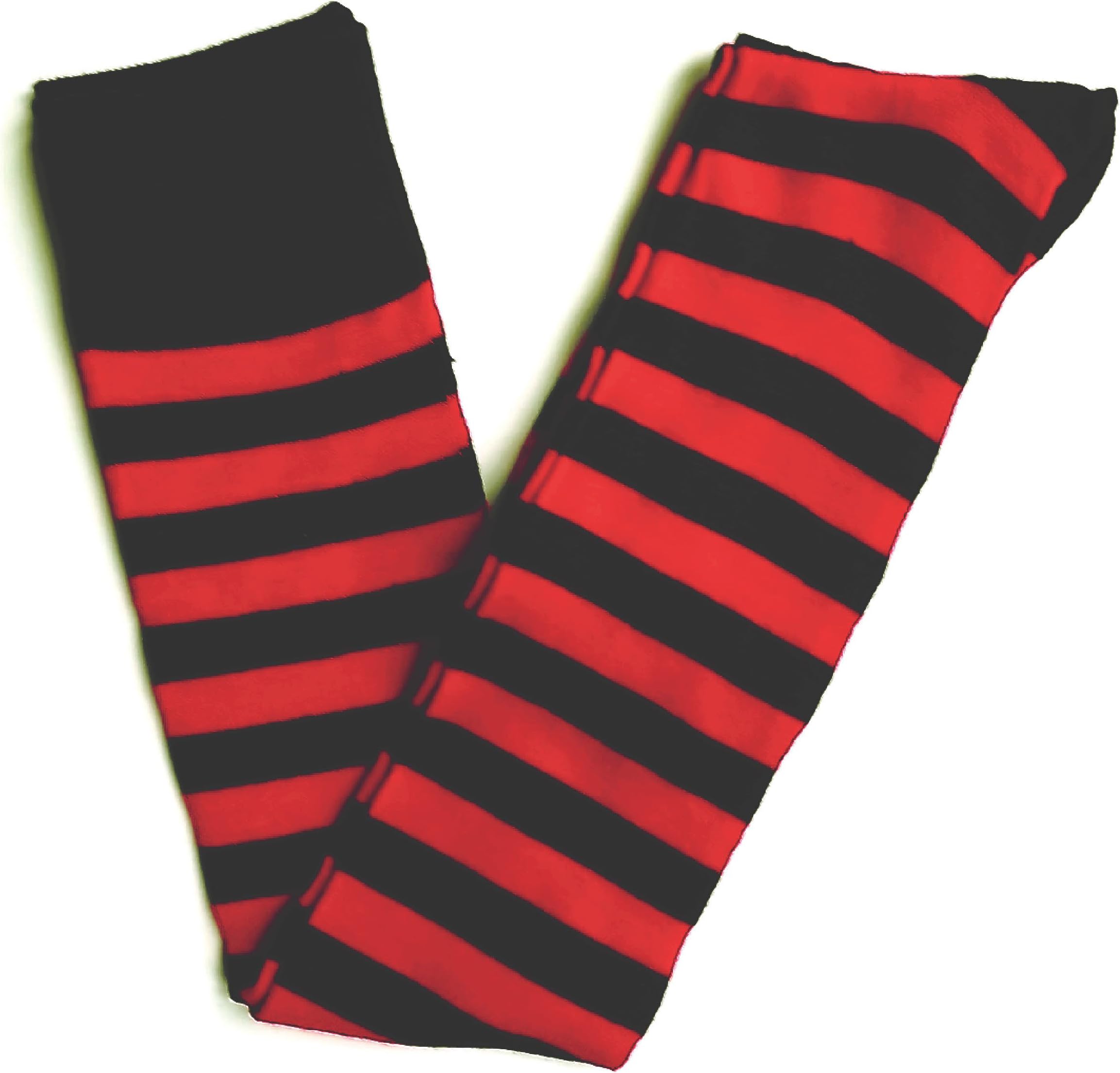 Ladies Over The Knee Thigh Length Socks Long Socks Stripey Striped Socks
