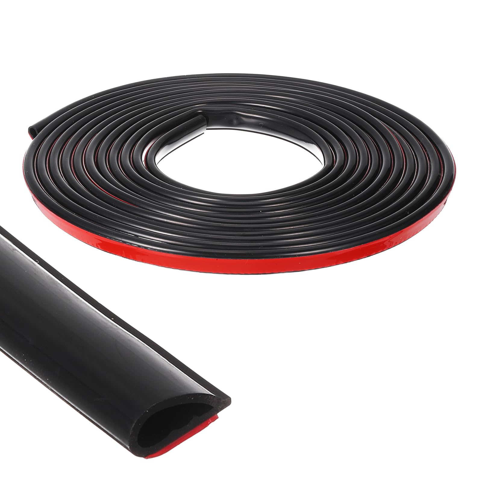 Nexarelle Smoke Fire Seal Strip 6m Door Seal Tape 13mm x 6mm Black