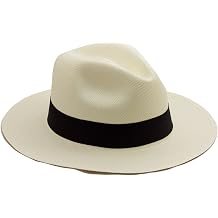 Tumia LAC Panama Hat - Rollable - Cream with Black Ribbon 56cm
