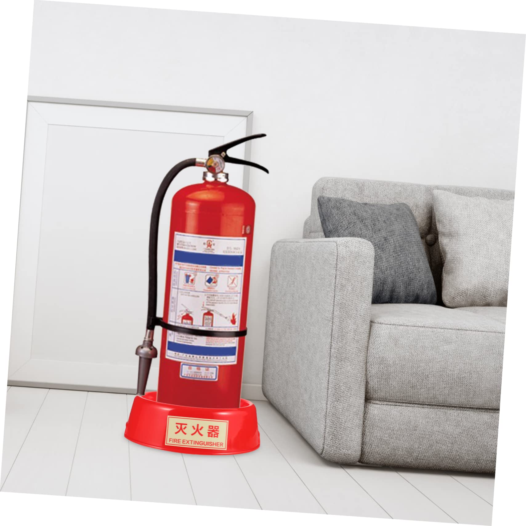 Cinghia Porta Estintore Per Auto - Supporto Regolabile Universale 40x23 Cm Nero - Foto 11