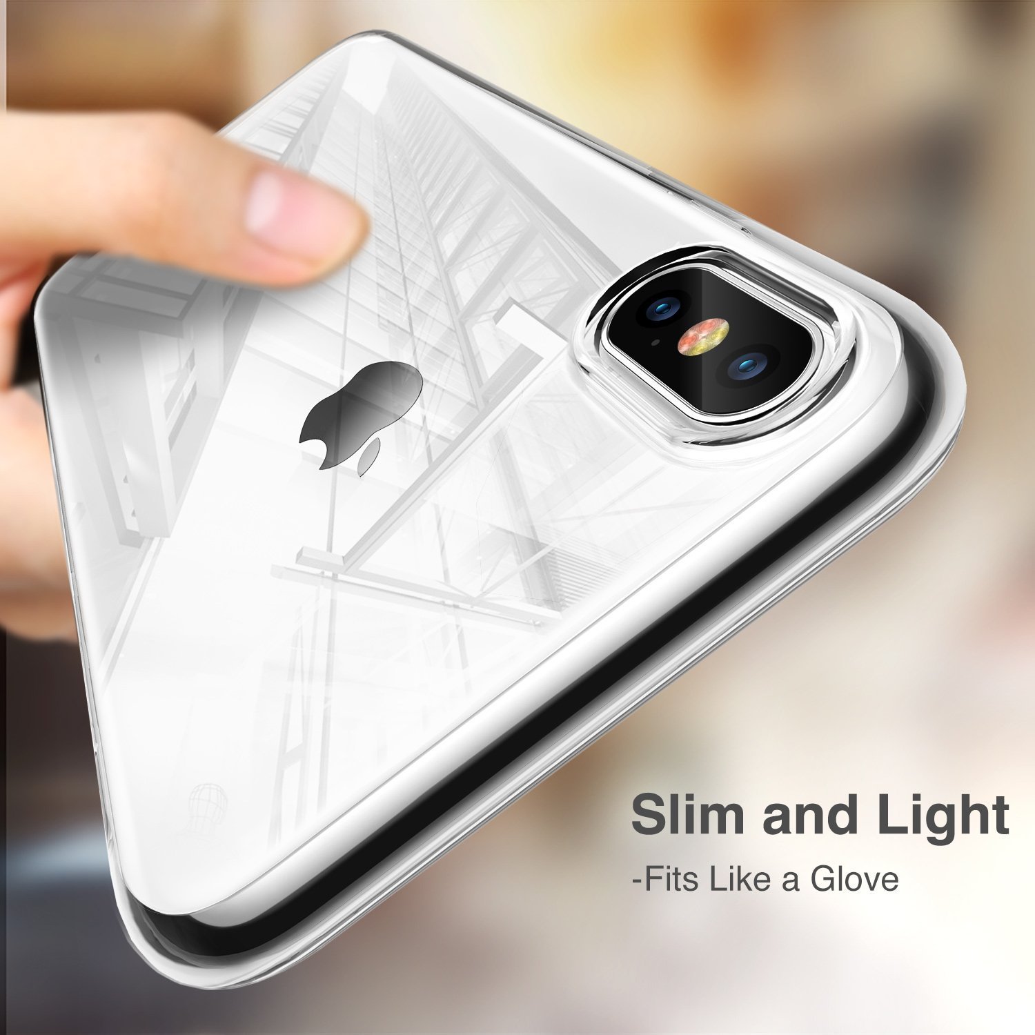 Protection écran IPhone X Verre Trempé 9H + Coque Rigide Avec Anneau - NEUF