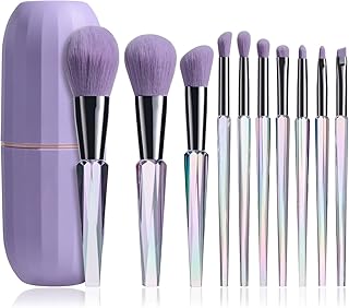 Oneleaf Juego de 10 brochas de maquillaje, ce...