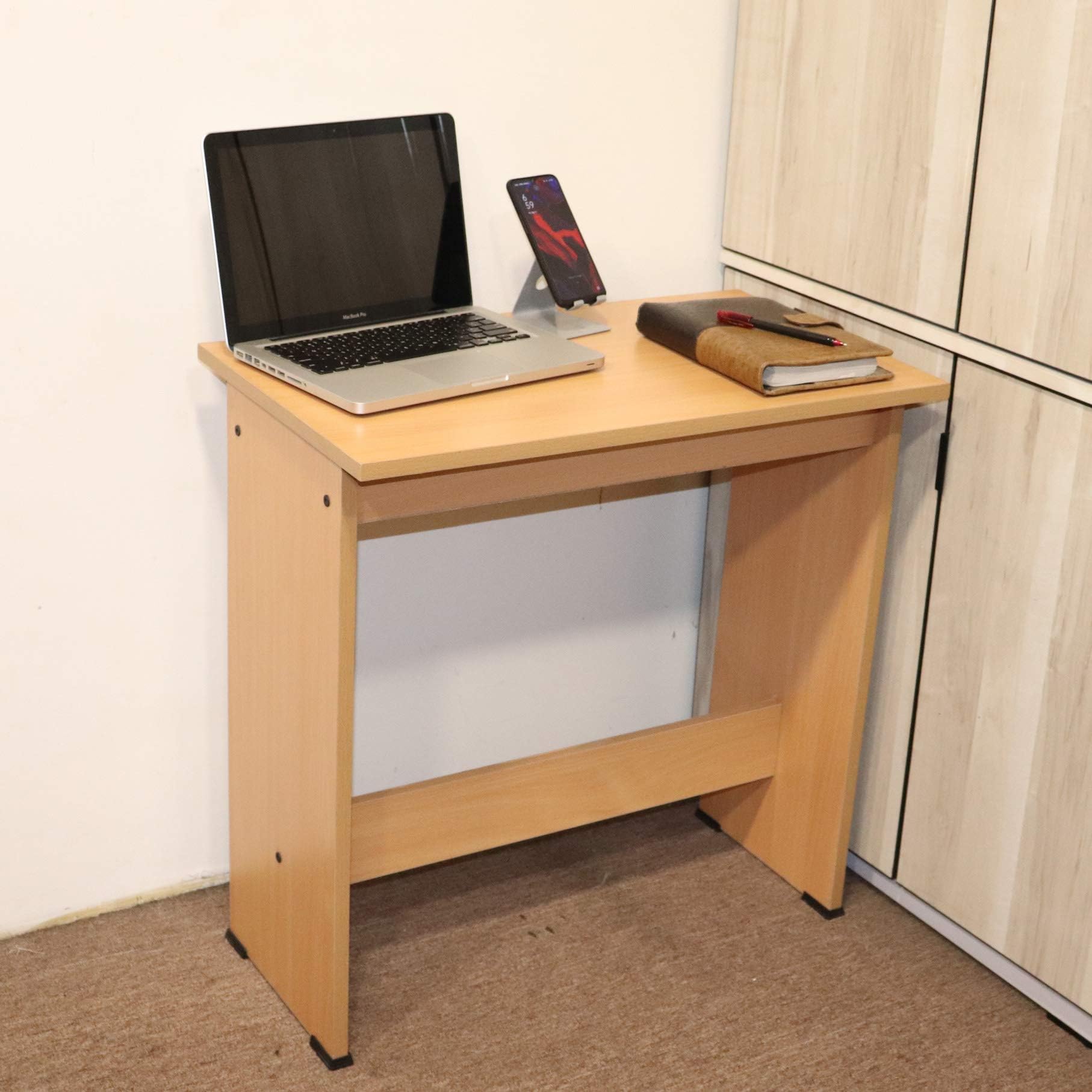 ABOUT SPACE Study Table with UnderDesk Storage Shelf - Modern Desktop ...