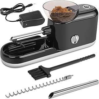 Plastic Cigarette Rolling Machine - Durable & Efficient, User-Friendly for Beginners & Experts, Portable & Versatile for Tubes/Papers, Ideal for Regular Smokers & DIY Enthusiasts - Black