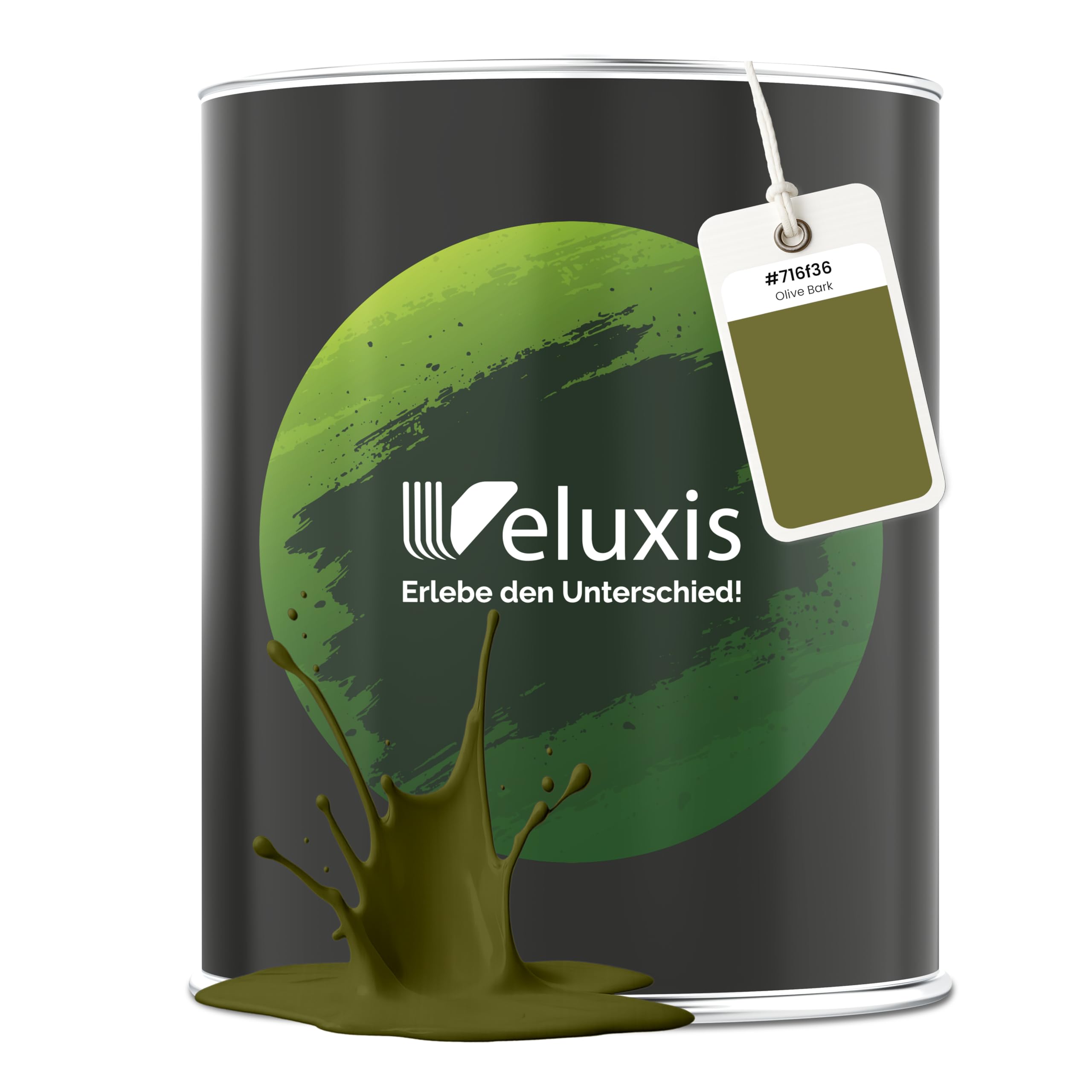 Wandfarbe Grün Gelb Gold matt 2,5 L – Olive Bark