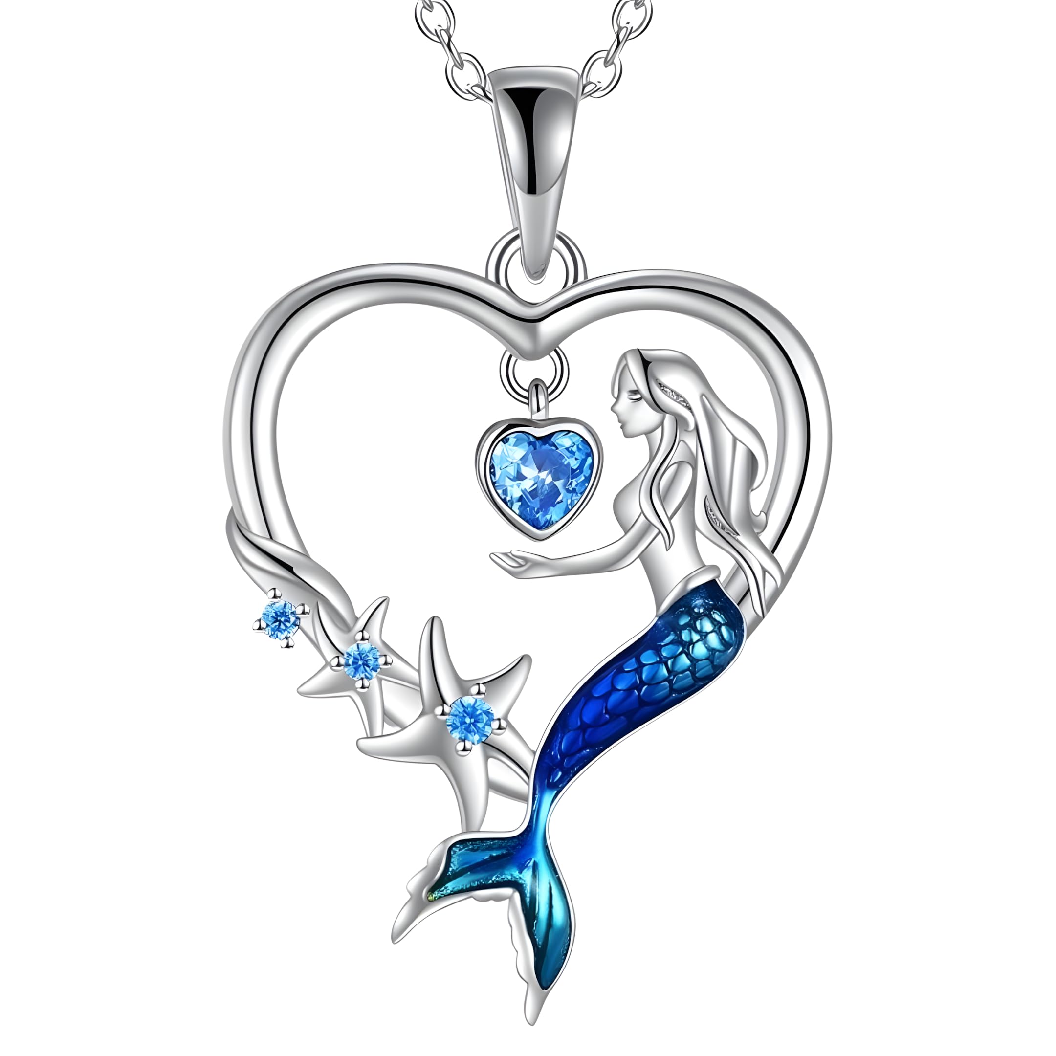 Collier sirène bleu idéal pour sublimer vos tenues de soirée d'été - 8