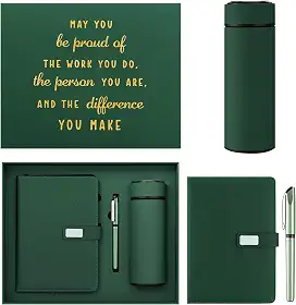 Honoson Conjunto de presente de agradecimento de funcionários para mulheres e homens inclui caneta de caderno e copo de agradecimento da equipe May You Be Proud Presente, Bem-vindo à equipe, presentes