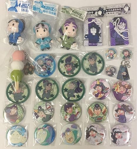 Amazon Co Jp 忍たま乱太郎 グッズ まとめてセット ぬいぐるみ メタルチャーム アニカフェ 缶バッジ アクリルキーホルダー お団子スクイーズ お守り ホビー 通販
