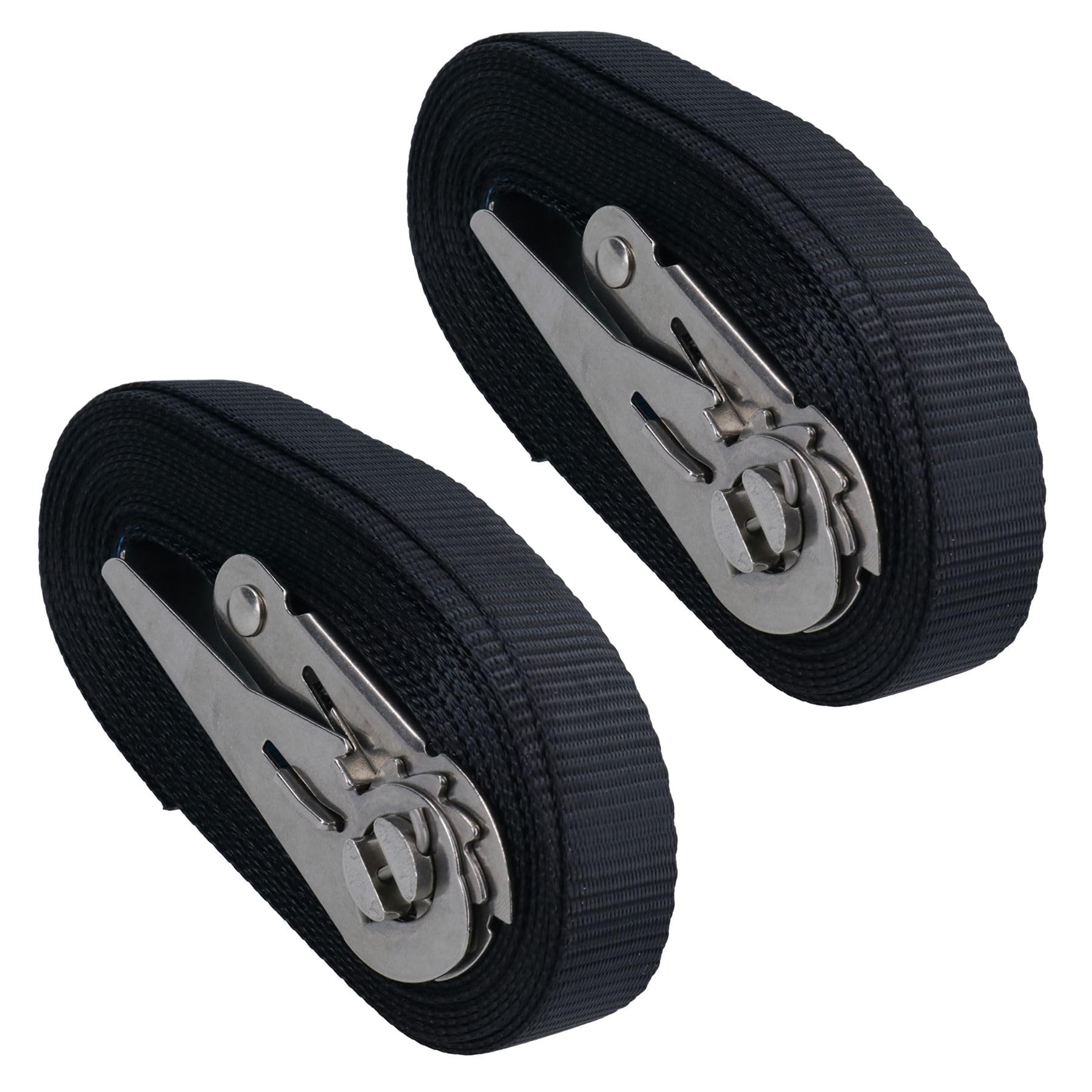 Ab Tools Black 2Pk 316 Stainless Steel Ratchet Strap Boat Trailer 6M 25Mm Marine Rib Jetski