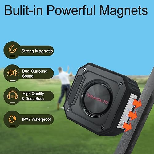 Miniatura 4 de Paquete de 2 altavoces Bluetooth para carrito de golf  Estéreo de 30 W  Montaje magnético  IPX7 impermeable  Resistente y a prueba de golpes (X1)