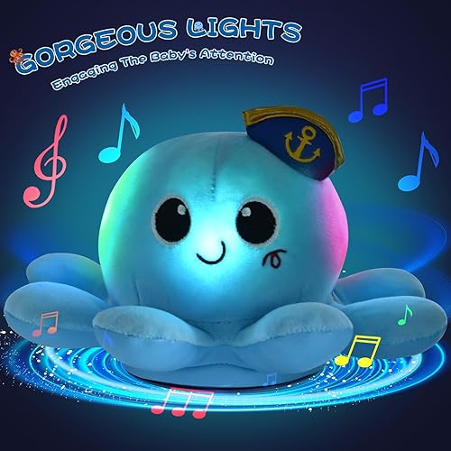 Miniatura 5 de MOJINO - Juguetes para caminar y gatear para bebés, juguete de pulpo de peluche para bebés de 3, 4, 5, 6, 7, 8, 11, 12, bebés, niños y niñas, 3-6,