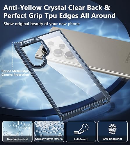 Miniatura 4 de FNTCASE Funda para Samsung Galaxy S24-Ultra Fundas protectoras transparentes a prueba de golpes para teléfonos celulares S24 Ultra 5G - Fundas