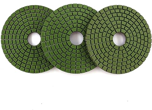 Miniatura 9 de Z-Lion Dimoand 3 Pasos pulido Pad 4 pulgadas abrasivo molienda rueda para granito mármol diseñado piedra