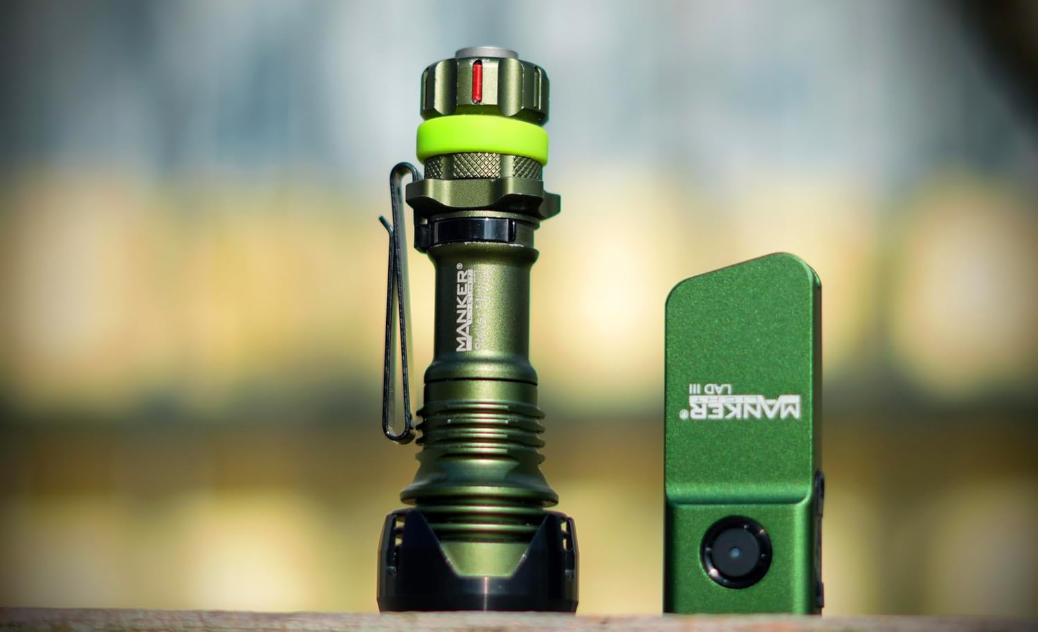 Manker LAD III USB-C Rechargeable EDC Flashlight, 720 High Lumens Mini Keychain Flashlight with TIR Lens, Multi-Purpose High Performance Small LED Flashlight (4000K Neutral White CRI90, Green)