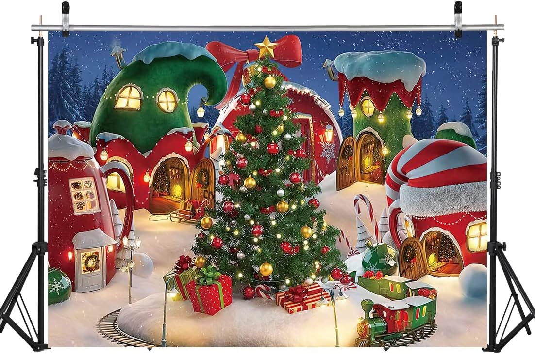 WOLADA 7x5FT Christmas Backdrop Christmas Tree Backdrop