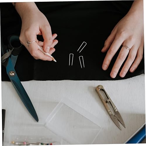 Miniatura 5 de IWOWHERO 1 Box u Shaped pin for Sewing Project Needles for Sewing Quilting pin for Crafts Maker Sewing pin for Fabric u Hanger Hooks pin for Women