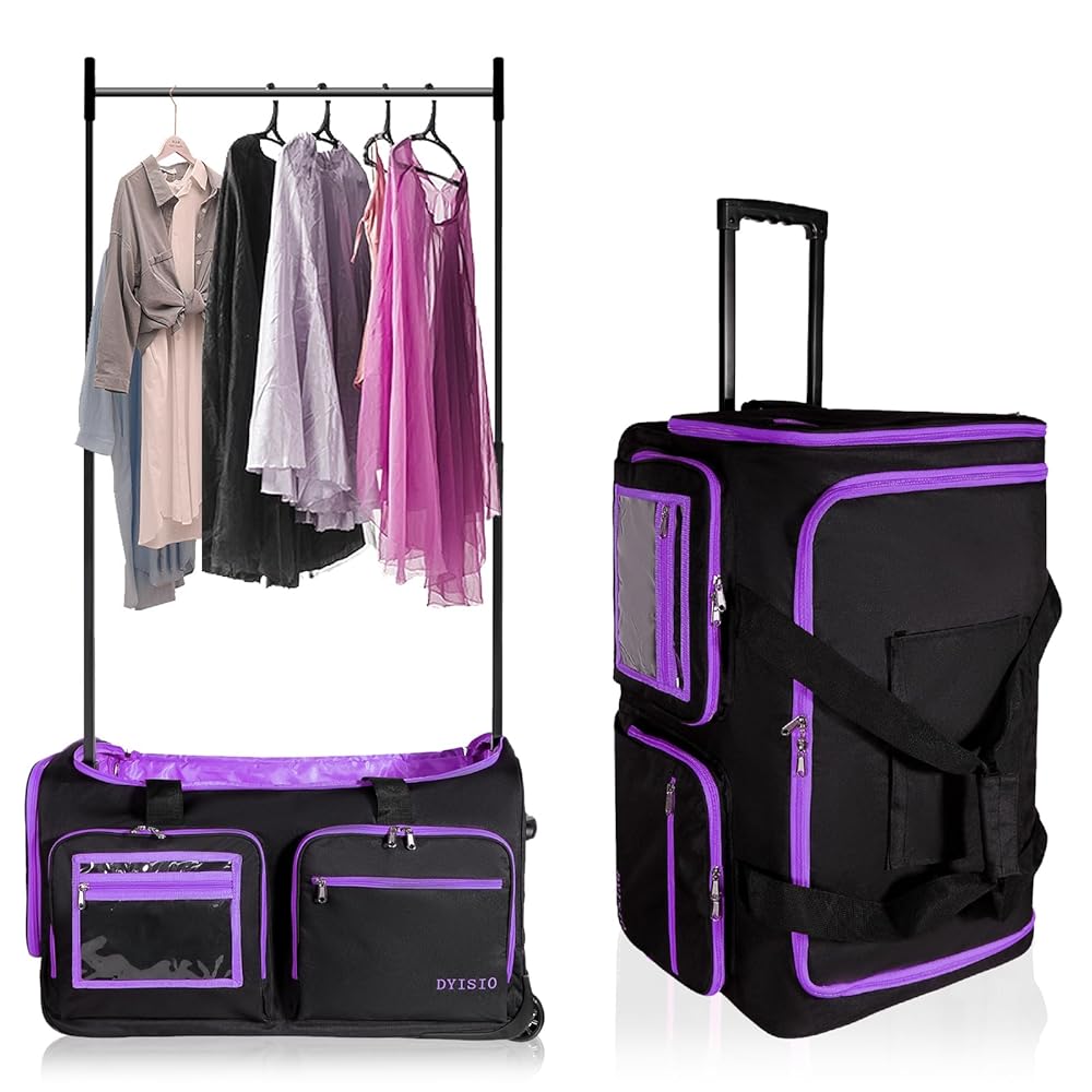 Curtain Dance Duffel Bag With Rack Dance Bag With Garment Rack And