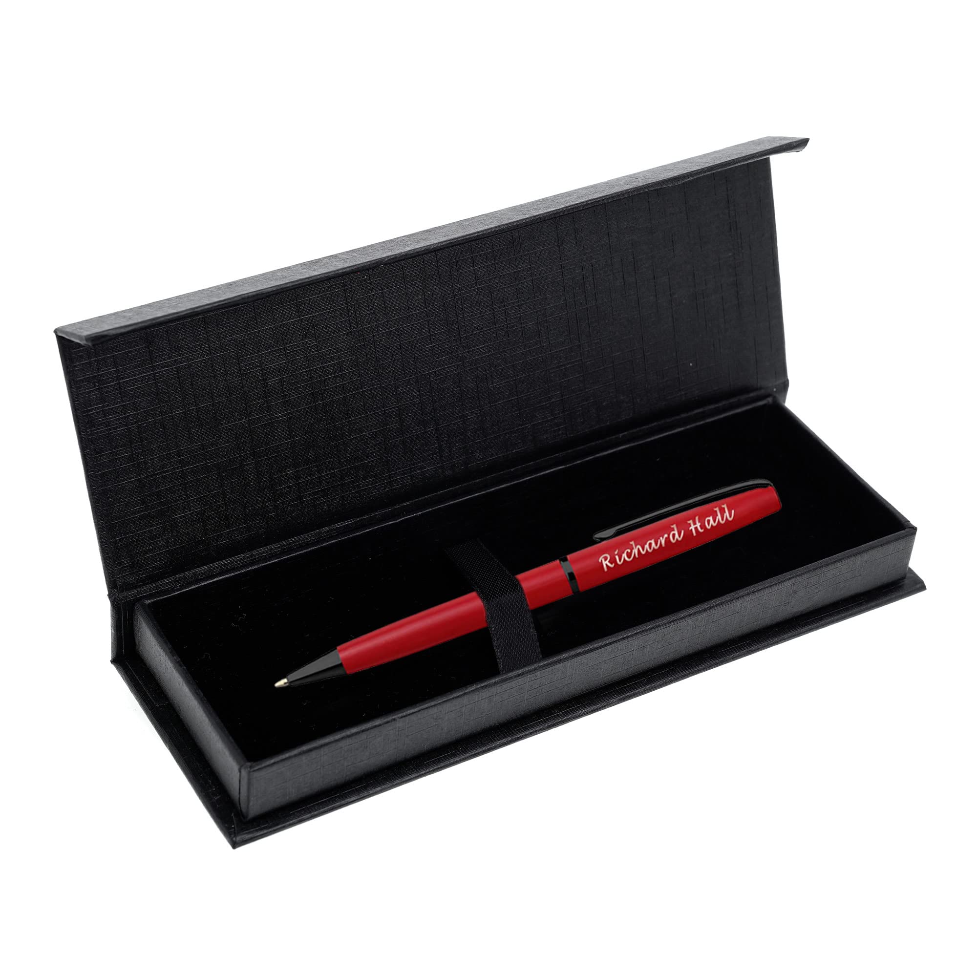 Paul Clover Personalised Glossy Ballpoint Pens and Engraved Pen, Teachers Gifts for Women Men, Personalised Pens for Women – Best Teacher Pens Gift with Gift Box and Velvet Pouch - Add your Name