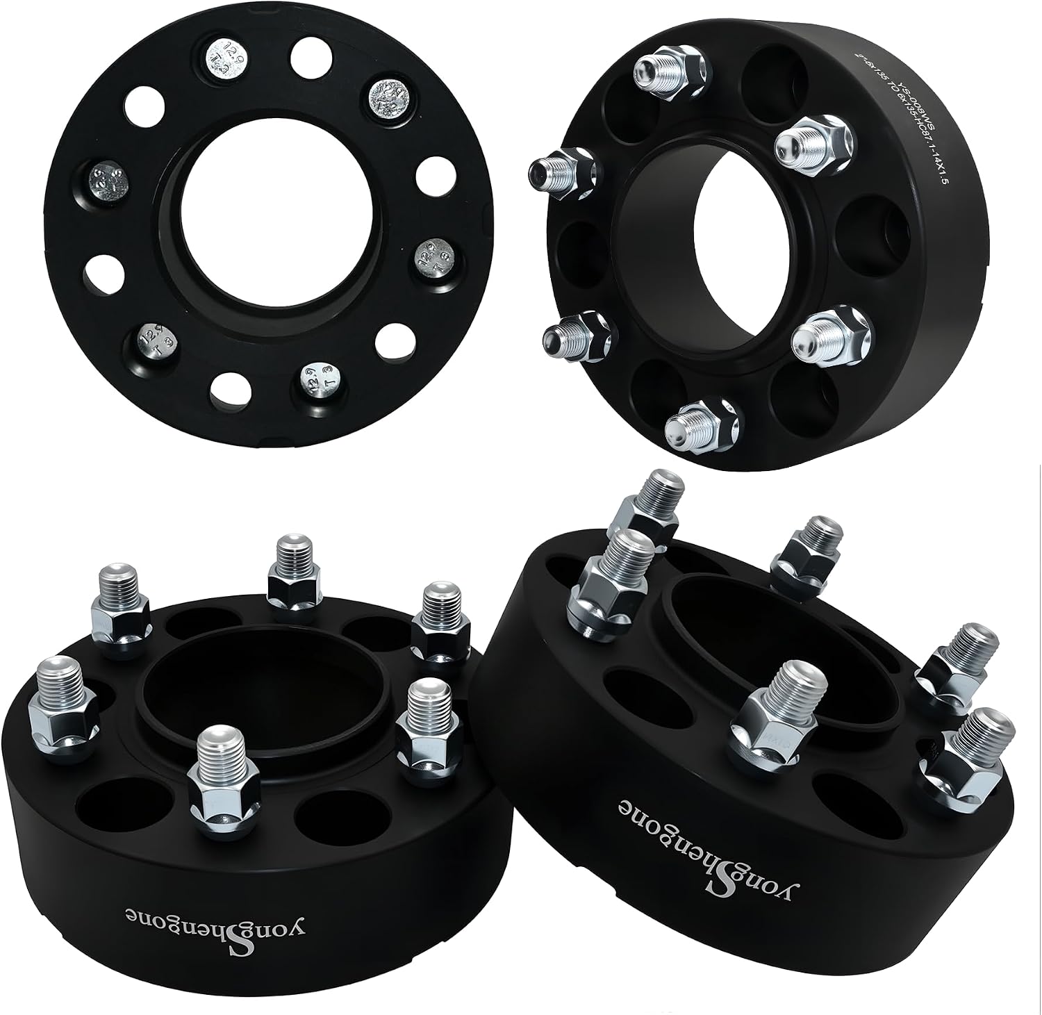 6x135 Wheel Spacers 2 inch Compatible with 2015-2024 F150, M14x1.5 Thread 87.1mm Center Bore 2" (50mm) Thick 6 Lug Hub-Centric Wheel Adapters for 2015-2024 F150 Expedition Navigator, 4Pcs