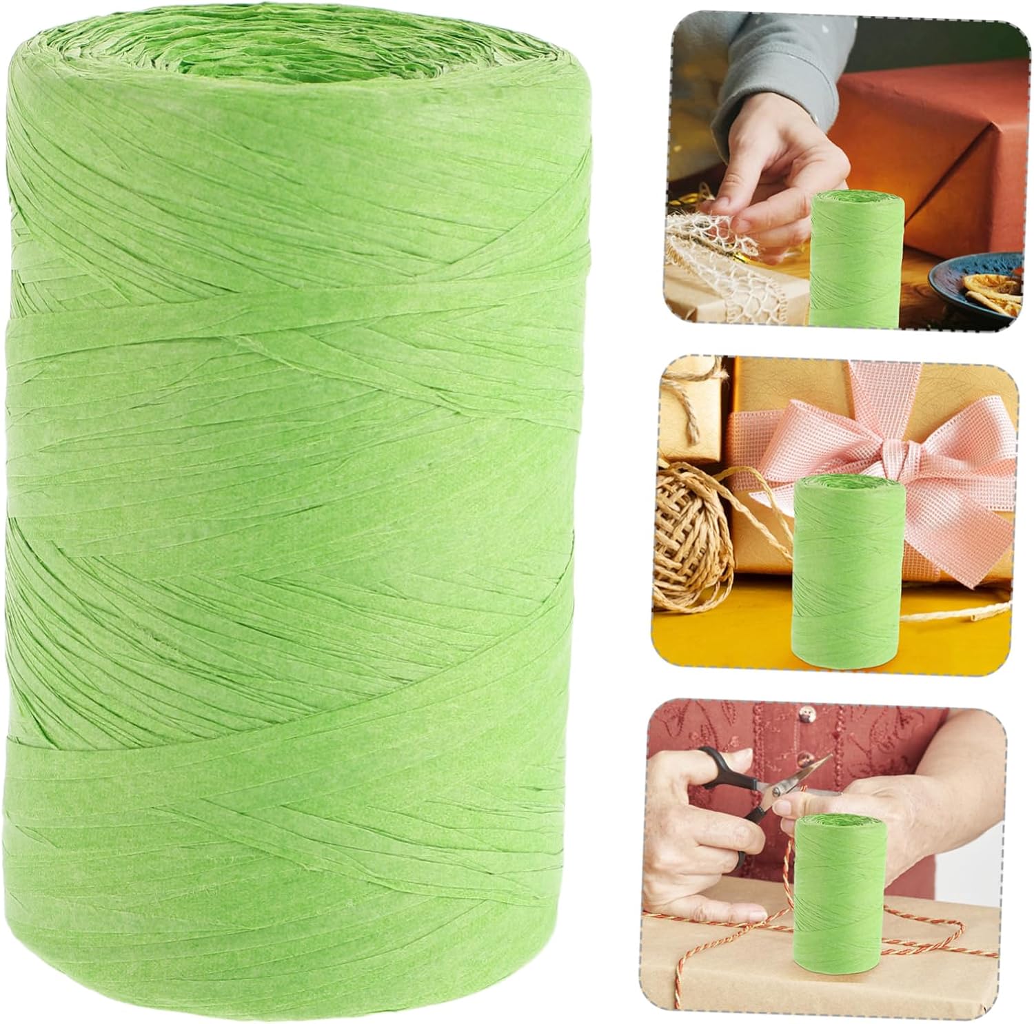 Raffia Paper Ribbon String for Craft DIY Supply Xmas Christmas