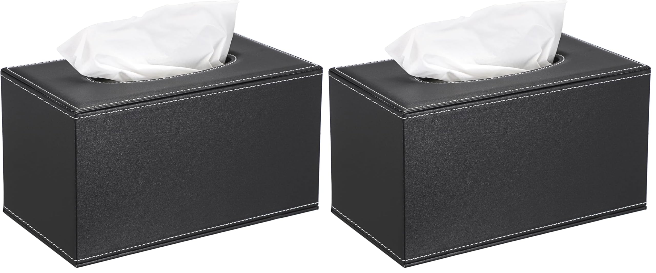 Linen Tissue Box Cover - Magnetic Design -17