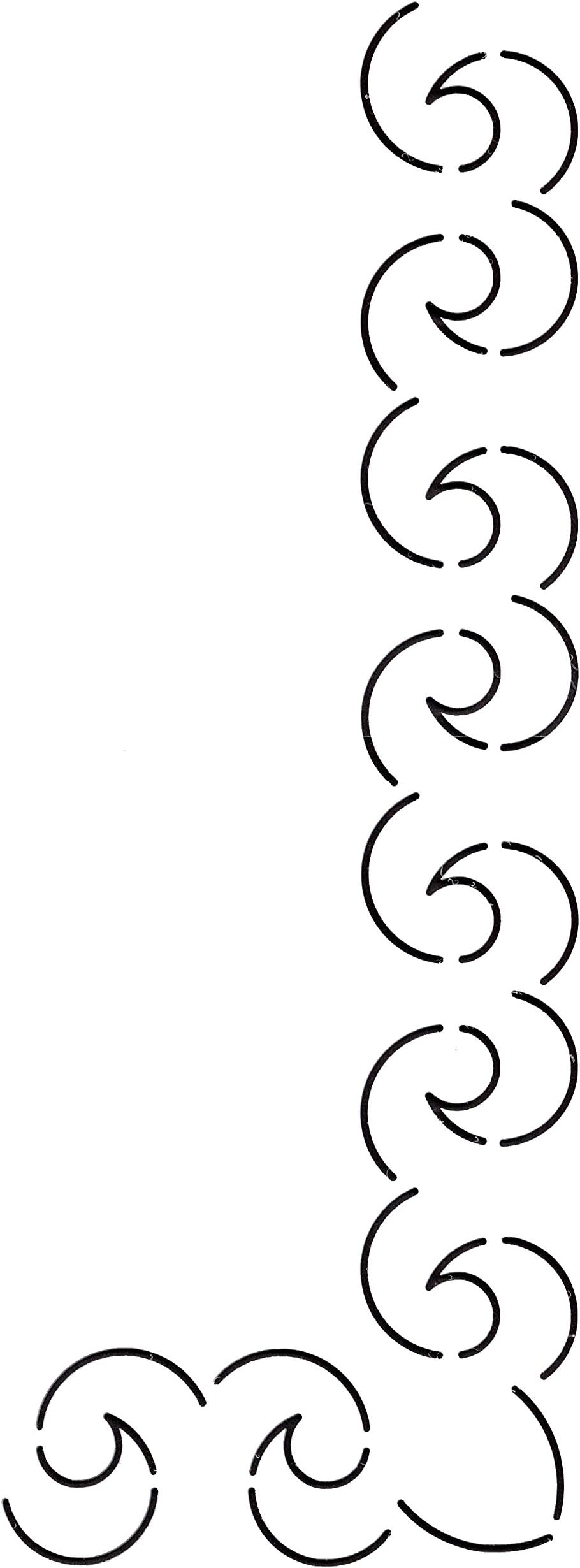 Golden Threads Scroll Border Quilt Stencil