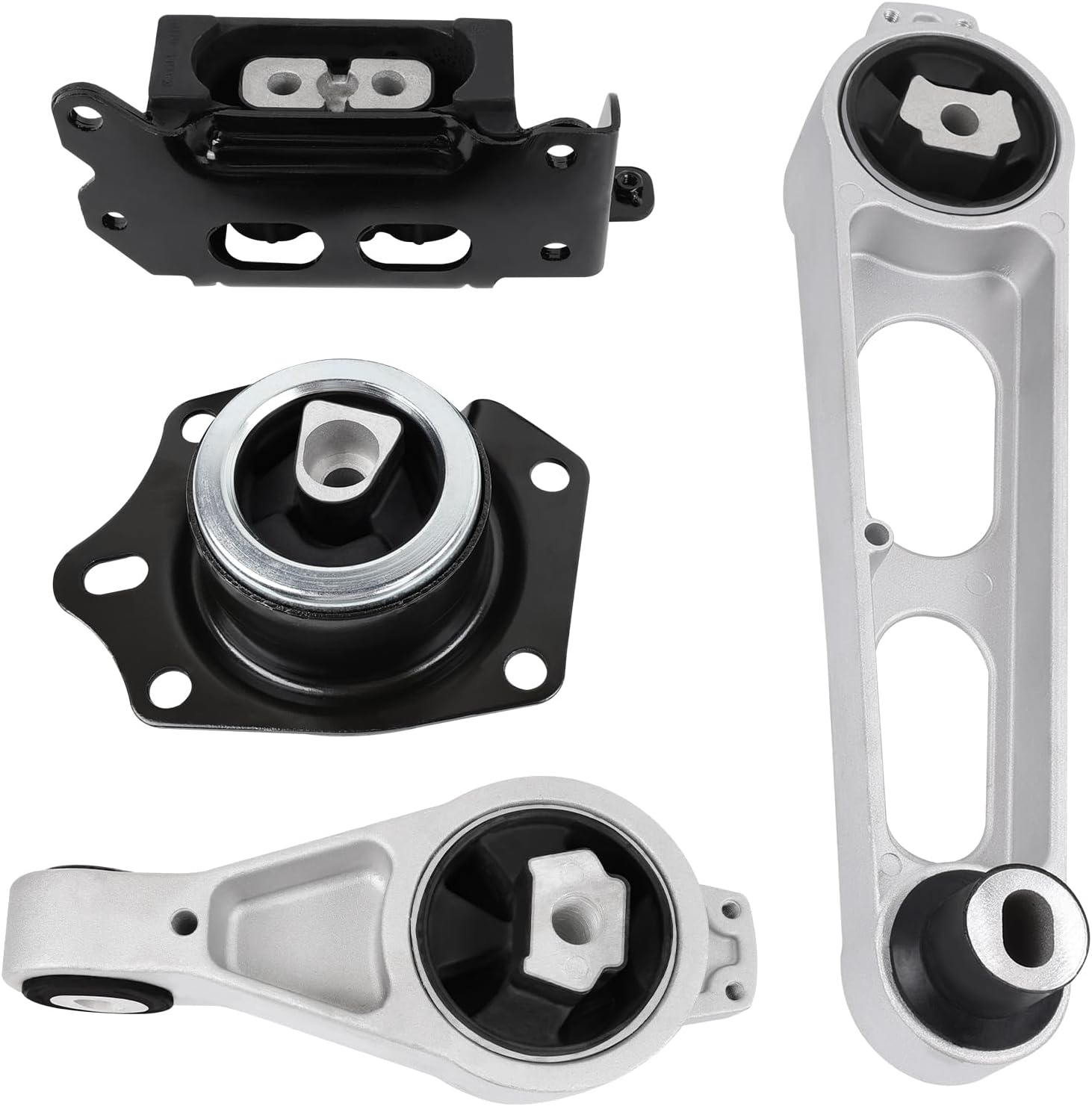 YHDDZH Engine Motor and Transmission Mount Compatible with 2001-2010 PT Cruiser 2.4L L4 Engine, Replace# A2947 5086709AA 2948 4668193AB A2949 4668195AC A3206 4668577AB 4PCS