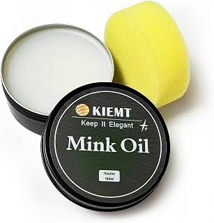 KIEMT Mink Oil for Leather Boots, Leather Cleaner and Conditioner